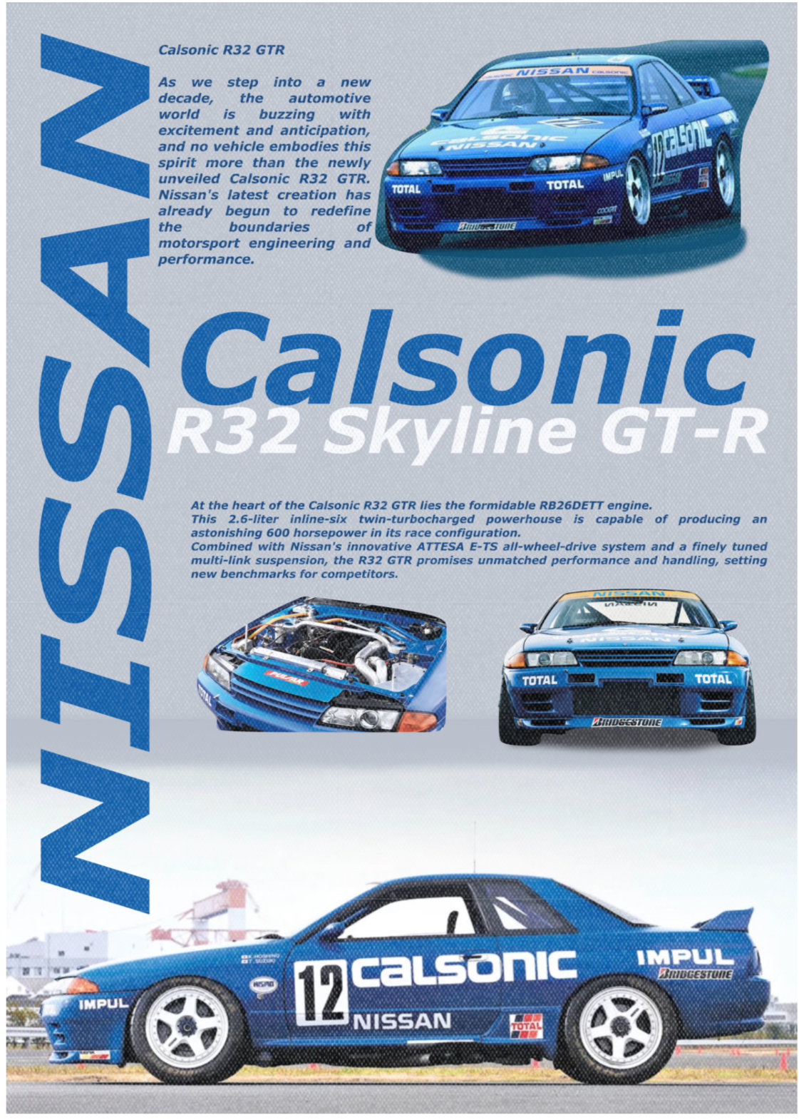 "Calsonic R32" poster