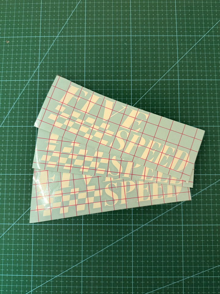 Five Speed Flagge Decal