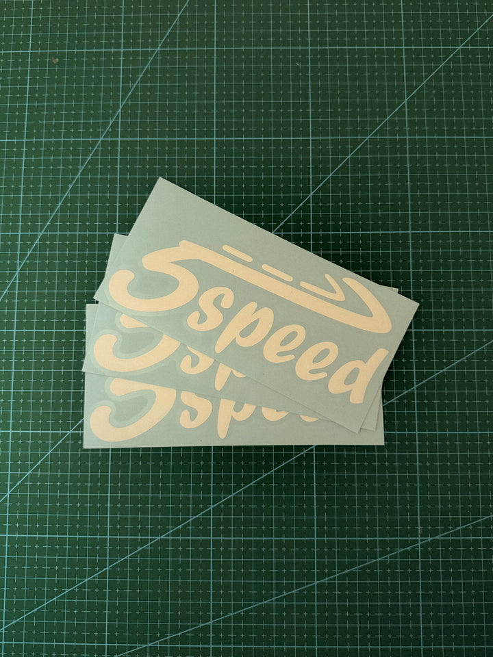 Sticker 5Speed Die-Cut