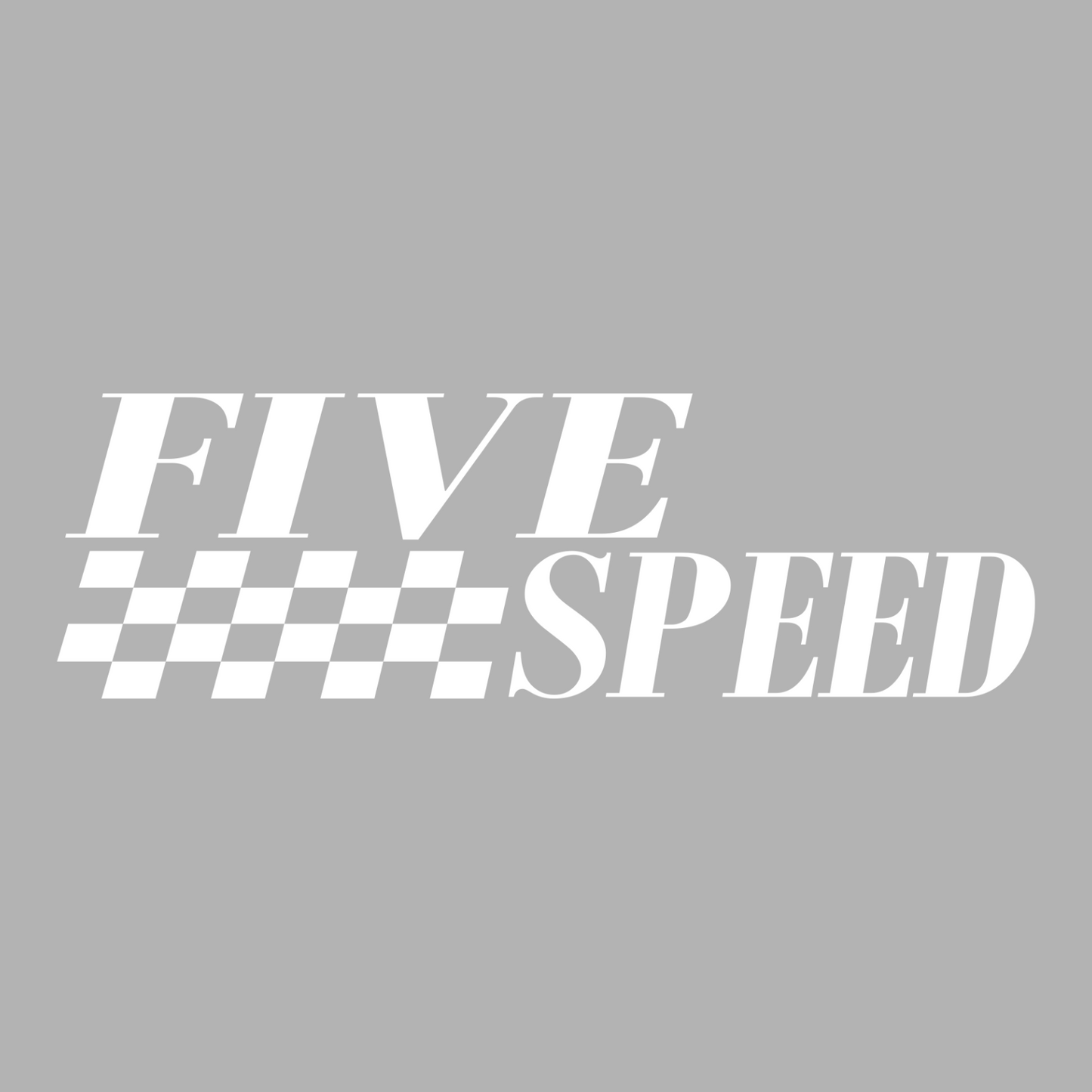 Five Speed Flag Decal