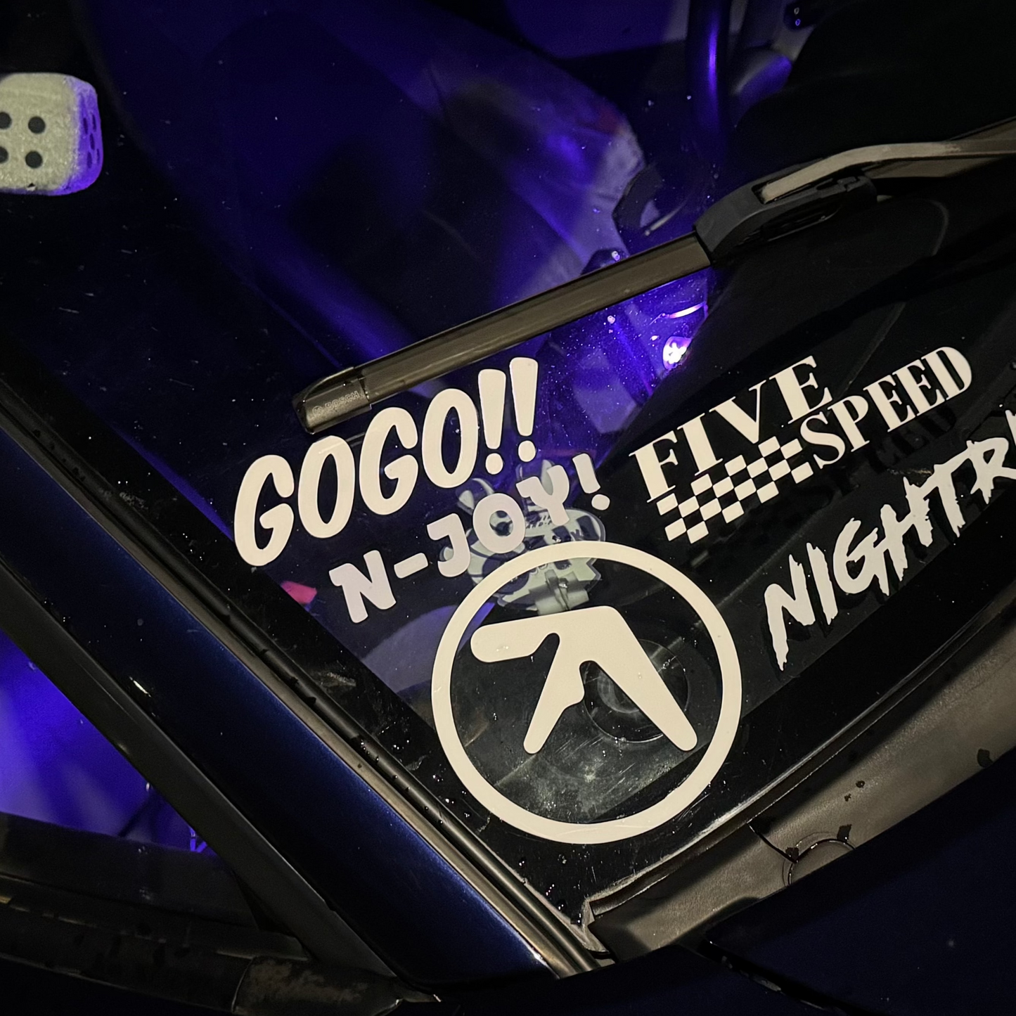 Five Speed Flag Decal